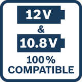 BOSCH PROF STARTSET 12V 2 ACCUS 2.0 AH et Charger