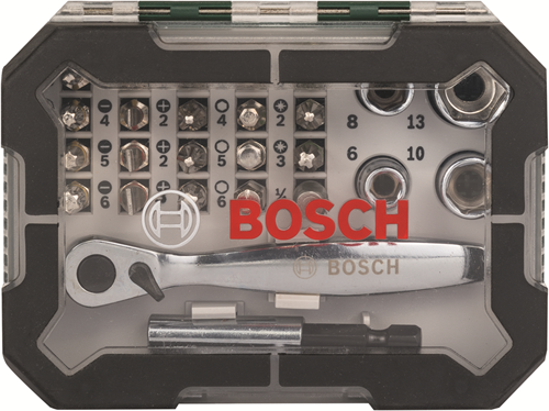 Jeu de cliquets mini-embouts Bosch grs 26 pièces