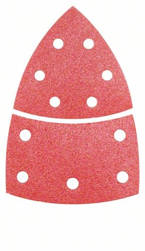 Bosch - Jeu de 10 feuilles abrasives 102 x 62, 93 mm, 120