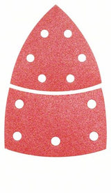 Bosch - Jeu de 10 feuilles abrasives 102 x 62, 93 mm, 120