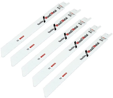 Accessoires Bosch 100x lame de scie alternative flexible pour bois et métal s1122hf - 2608656034