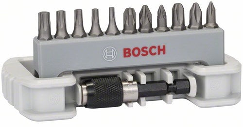 Bosch accessoires jeu d'embouts de tournevis 11 pièces avec porte-embout - 2608522129