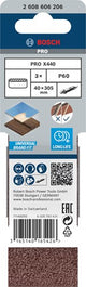 Accessoires Bosch 3 pneus 40x305 x440, idéal pour bois+peinture, k60 - 2608606206