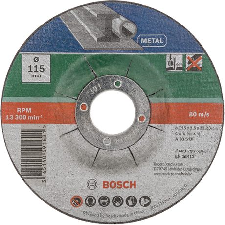 Accessoires Bosch Jeu de 5 disques à tronçonner courbés pour le métal | 115 x 2,5 mm - 2609256332