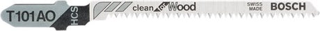 Bosch accessoires 5x clean pour lame de scie sauteuse à bois t101ao - 2608630031