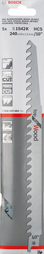 Accessoires Bosch 5x lame de scie alternative pour bois s1542k - 2608650682