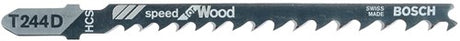 Accessoires Bosch 5x vitesse pour lame de scie sauteuse à bois t244d - 2608630058
