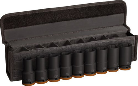 Bosch professional pro jeu de douilles à chocs longues 3 4 9 pièces - 2608003042