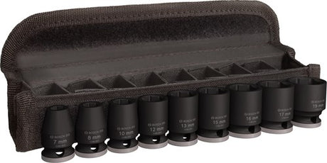 Bosch professional pro jeu de douilles à chocs courtes 3 8 9 pièces - 2608003036