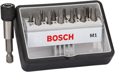 Jeu d'embouts d'accessoires Bosch | extra dur m1 | ligne robuste | 13 pièces | 2607002563 - 2607002563