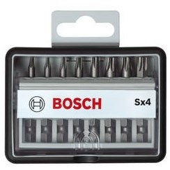 Jeu d'embouts d'accessoires Bosch | extra dur sx4 | ligne robuste | 9 pièces | 2607002559 - 2607002559