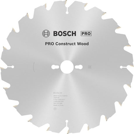 Bosch accessoires lame de scie circulaire bois de construction 300 x 30 x 3,2 mm, 20 1 pc - 2608640690