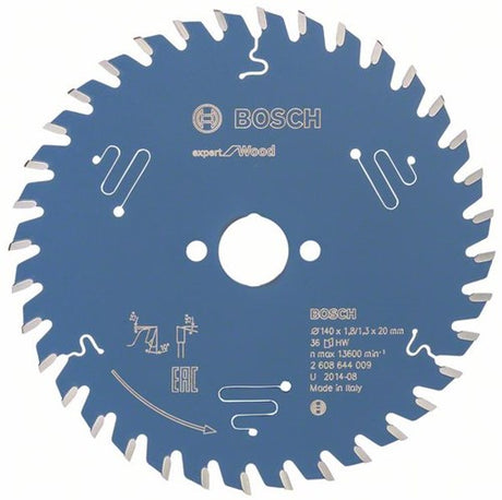 Bosch accessoires cirkelzaagblad expert for wood 140x20x1.8 1.3x36 t - 2608644009