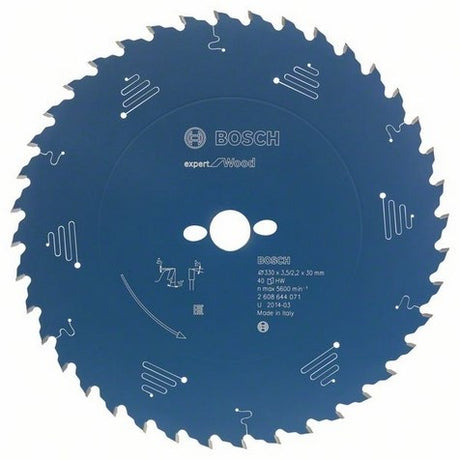 Bosch accessoires lame de scie circulaire expert pour bois 160x20x2,2 1,6x24t - 2608644016