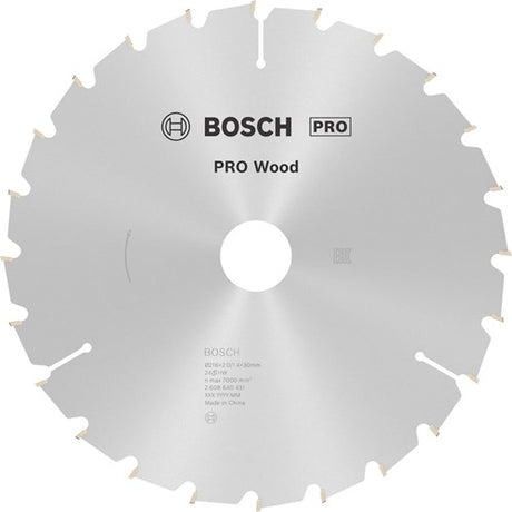Bosch accessoires lame de scie circulaire optiline bois | 216 x 30 x 2,0 mm | 24 jours | 1 pièce - 2608640431