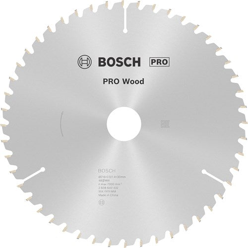 Bosch accessoires lame de scie circulaire optiline bois 216 x 30 x 2,0 mm, 48 1pc - 2608640432