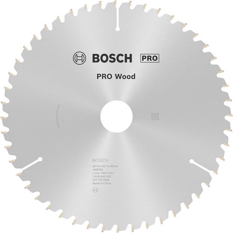Bosch accessoires lame de scie circulaire optiline bois 216 x 30 x 2,0 mm, 48 1pc - 2608640432