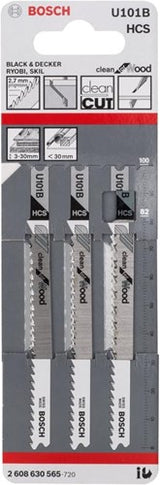 Lame de scie sauteuse Bosch u101b (3pcs)