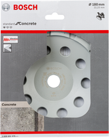 Accessoires Bosch meule boisseau diamantée std béton 180 - 2608601575