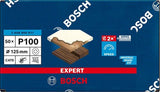 Bosch accessoires papier abrasif expert c470 pour ponceuses excentriques 125 mm, 8 trous, k100 50 pièces - 1 pièce(s) - 2608900911