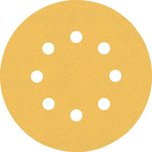 Bosch accessoires papier abrasif expert c470 pour ponceuses excentriques 125 mm, 8 trous, k120 5 pièces - 2608900807