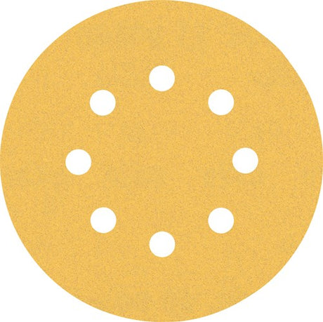 Bosch accessoires papier abrasif expert c470 pour ponceuses excentriques 125 mm, 8 trous, k120 5 pièces - 2608900807