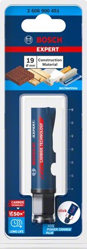 Bosch accessoires expert matériau de construction gatzaag 19 x 60 mm - 1 pièce(s) - 2608900451