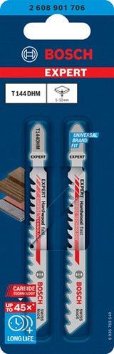 Bosch accessoires expert lame de scie sauteuse t144dhm 2pcs bois dur rapide - 2608901706