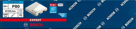 Bosch accessoires expert m480 2608900707 filet de ponçage pour ponceuse murs et plafonds grain non perforé (num