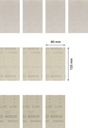 Bosch accessoires expert m480 jeu de filets de ponçage 80 x 133 mm 10 pièces - 1 pièce(s) - 2608901205