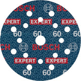 Bosch accessoires disque abrasif expert o780 avec support film, 125 mm, g60, 6x - 2608902399
