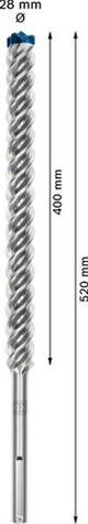 Bosch accessoires expert sds max-8x marteau perforateur 28 x 400 x 520 mm - 1 pièce(s) - 2608900248