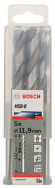 Bosch accessoires forets à métaux hss-g, standard 11,9 x 101 x 151 mm 5 pièces - 2608585537