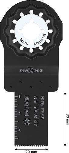 Accessoires Bosch lame de scie multi-matériaux aiz 20 ab | Starlock | 20x30mm - 2608669251