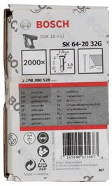 Bosch accessoires clou à tête fraisée sk64 20 32g - 2608200528