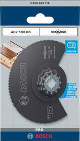 Bosch accessoires pro acz 100 bb lame de scie multi-outils | 100mm-2608669118