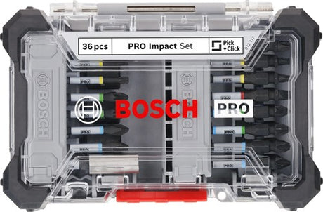 Jeu d'embouts de tournevis à percussion Bosch Prof Pro, jeu d'embouts de 36 pièces