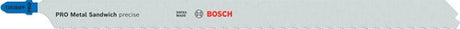 Bosch accessoires pro métal sandwich t1018afp lames de scie sauteuse | 250 mm | 5 pièces - 2608655115
