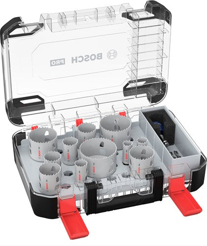Bosch accessoires pro multi-matériaux pc plus jeu de scies-cloches | 14 pièces - 061599767a