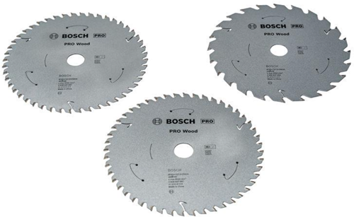 Accessoires Bosch lames de scie circulaire à bois pro | 165 mm | 3 pièces | sans fil - 2608644730