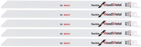 Bosch accessoires lame de scie alternative s 1222 vf flexible pour bois et métal 5 pièces - 2608656022