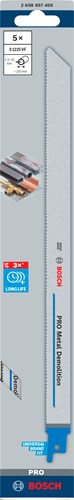 Bosch accessoires lame de scie alternative s 1225 vf heavy pour métal 5 pièces - 2608657409