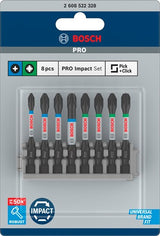 Imp bosch accessoires vis embout act control ph1-ph3 pz2-pz3 50 mm 8x - 2608522328