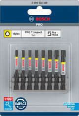 Imp bosch accessoires embout à vis act control t15 t20 t25 t30 t40 50 mm 8x - 2608522329