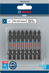Imp bosch accessoires embout à vis double face act control ph2, 65 mm 8x - 2608522337