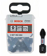 Imp bosch accessoires embout de tournevis | boîte de tic tac | 25x acte pz2 25mm - 2607002804