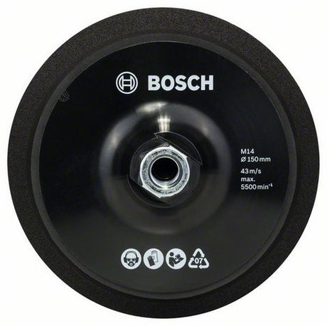 Plateau support Bosch m 14 - ø 150 mm - avec fermeture Velcro
