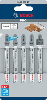 Bosch accessoires t101bif jeu de lames de scie sauteuse | 2608636431 - 2608636431