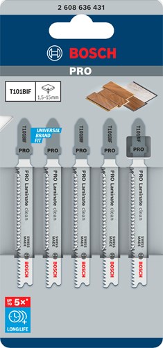 Bosch accessoires t101bif jeu de lames de scie sauteuse | 2608636431 - 2608636431