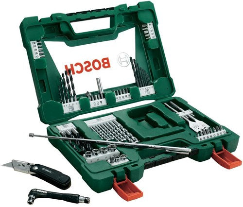 Accessoires Bosch forets et embouts v-line avec couteau pliant, tige magnétique et tournevis d'angle 68 pièces - 2607017191